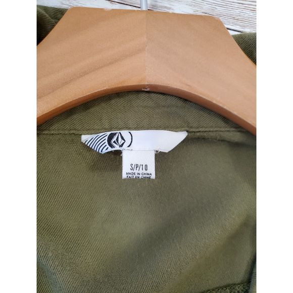 Volcom Womens Button Down Shirt - Picture 3 of 6